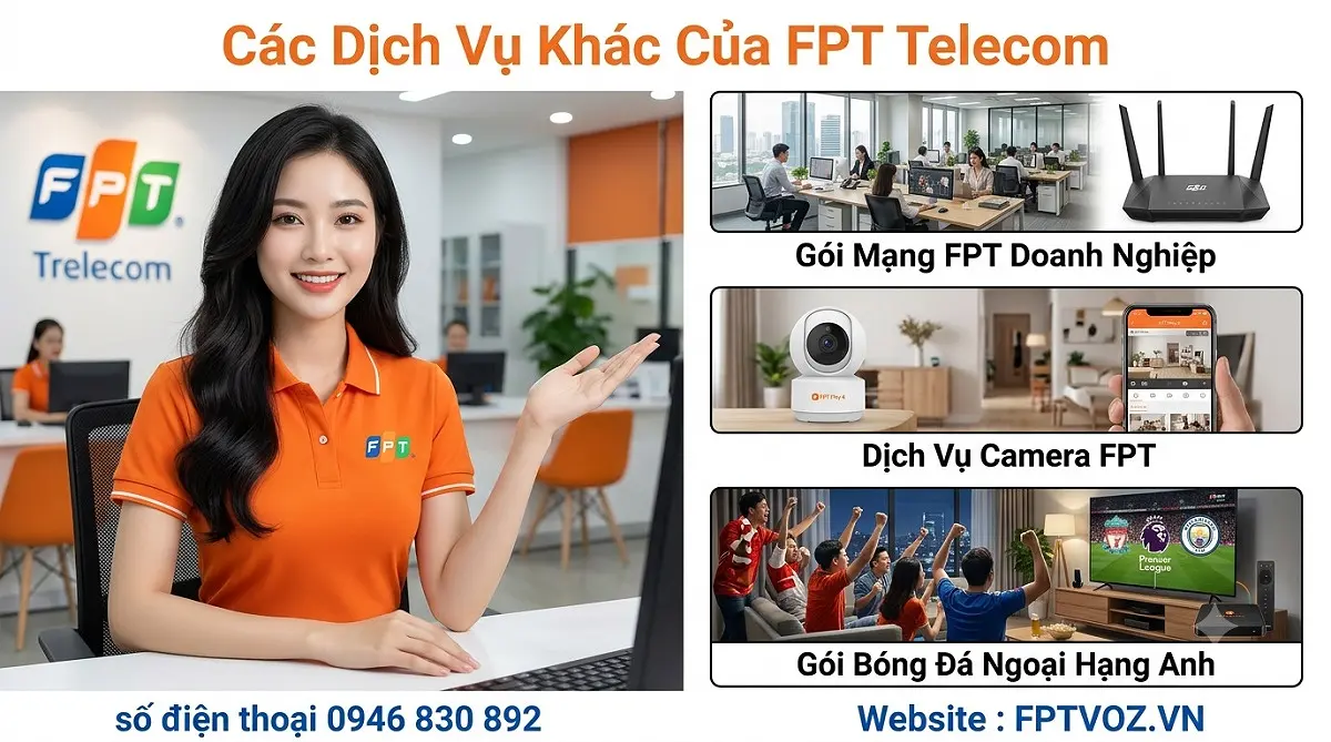 Các Dịch Vụ Khác Của FPT Telecom