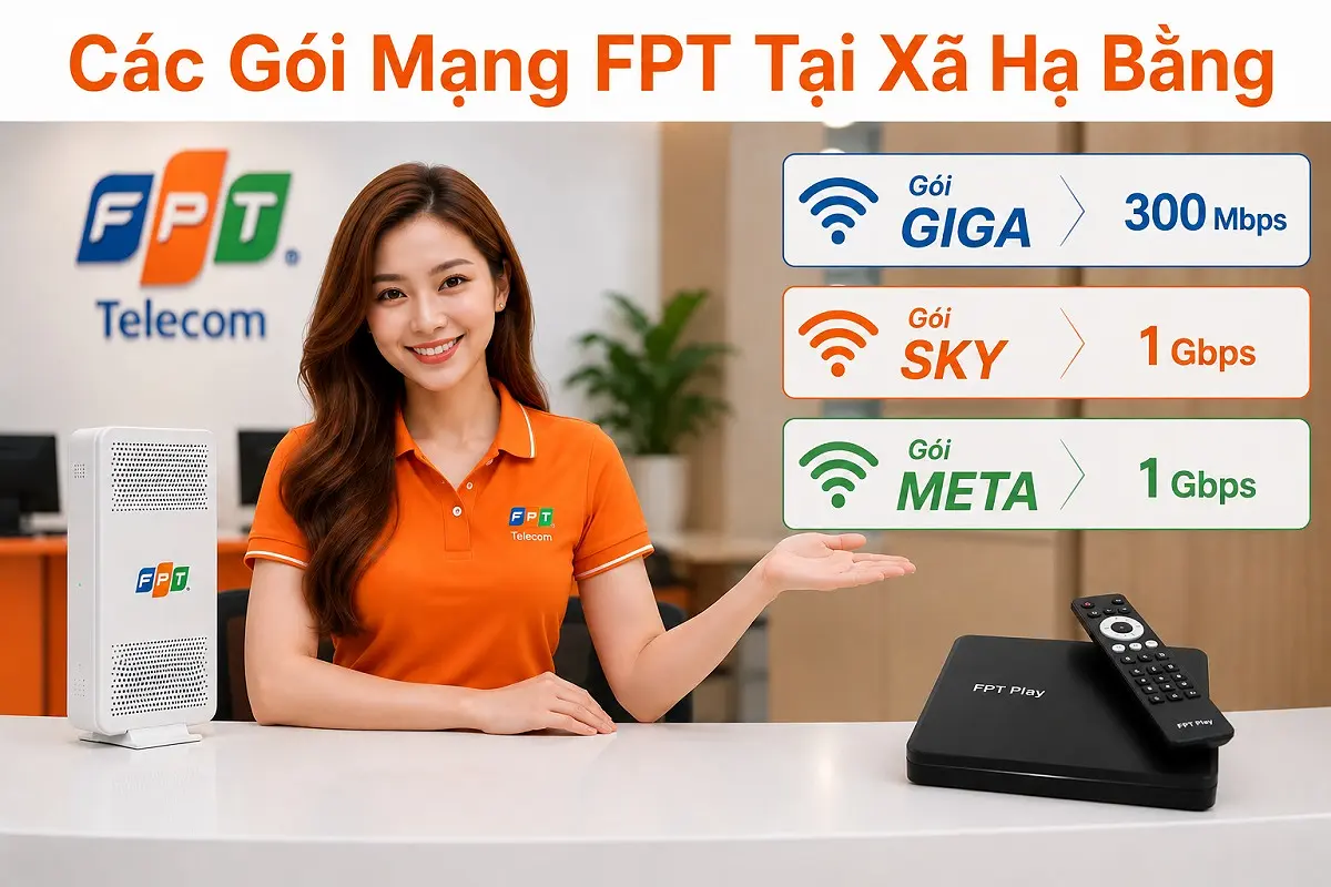 Các Gói Mạng FPT Tại Xã Hạ Bằng