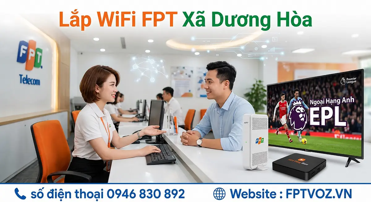 Lắp WiFi FPT Xã Dương Hòa